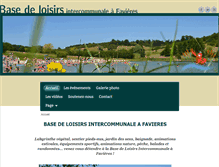 Tablet Screenshot of basedeloisirs-favieres.fr
